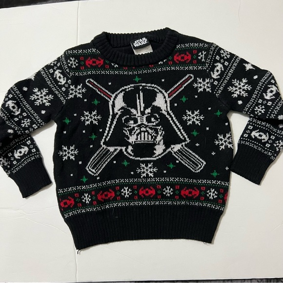 Star Wars Holiday Toddler Sweater Size 3T - Picture 2 of 5